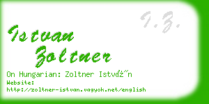 istvan zoltner business card